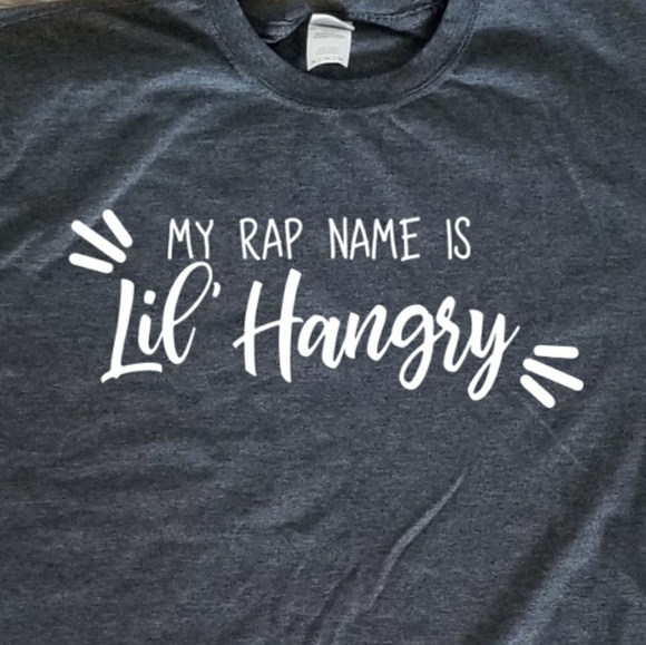 Gildan Other - My Rap Name is Lil Hangry Unisex grey t-shirt